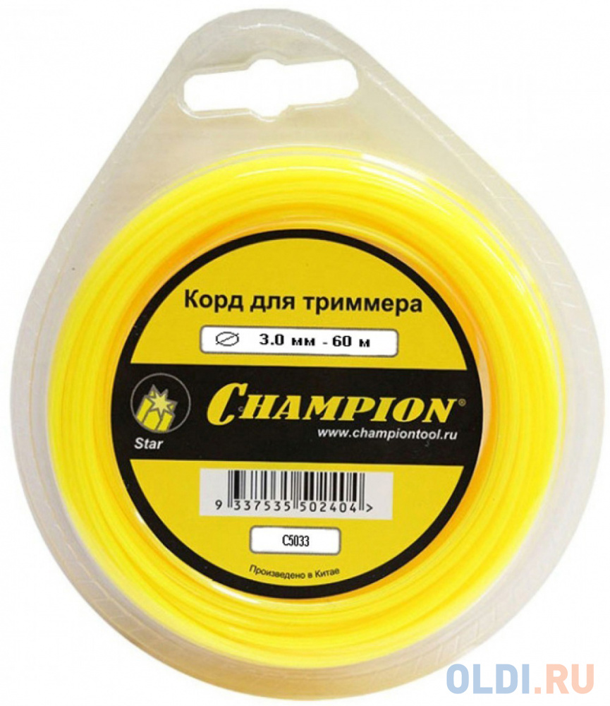 Корд трим.CHAMPION Round 3.0мм* 60м (круглый) - C5016