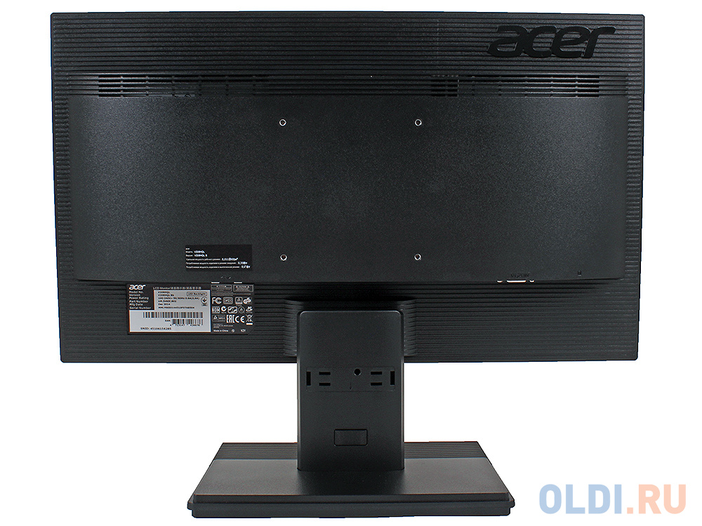 Монитор 19.5" Acer V206HQLBB Black LED, 1366x768, 5ms, 200 cd/m2, 100M:1, D-Sub UM.IV6EE.B02 - фото 2