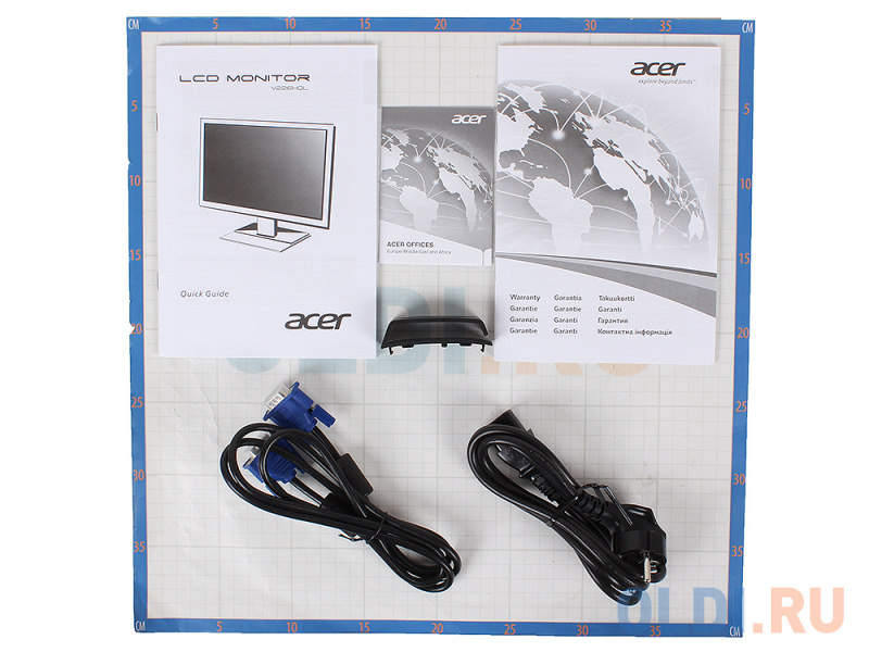 Монитор 21.5" Acer V226HQLBD Black LED, 1920x1080, 5ms, 250 cd/m2, 100M:1, D-Sub, DVI (HDCP) фото