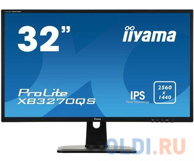 

Монитор 32" Iiyama ProLite XB3270QS-B1 черный IPS 4ms 16:9 DVI HDMI DisplayPort M/M Mat HAS Pivot 12