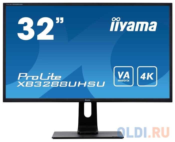 Монитор 32" iiYama XB3288UHSU-B1 черный VA 3840x2160 300 cd/m^2 3 ms HDMI DisplayPort Аудио USB