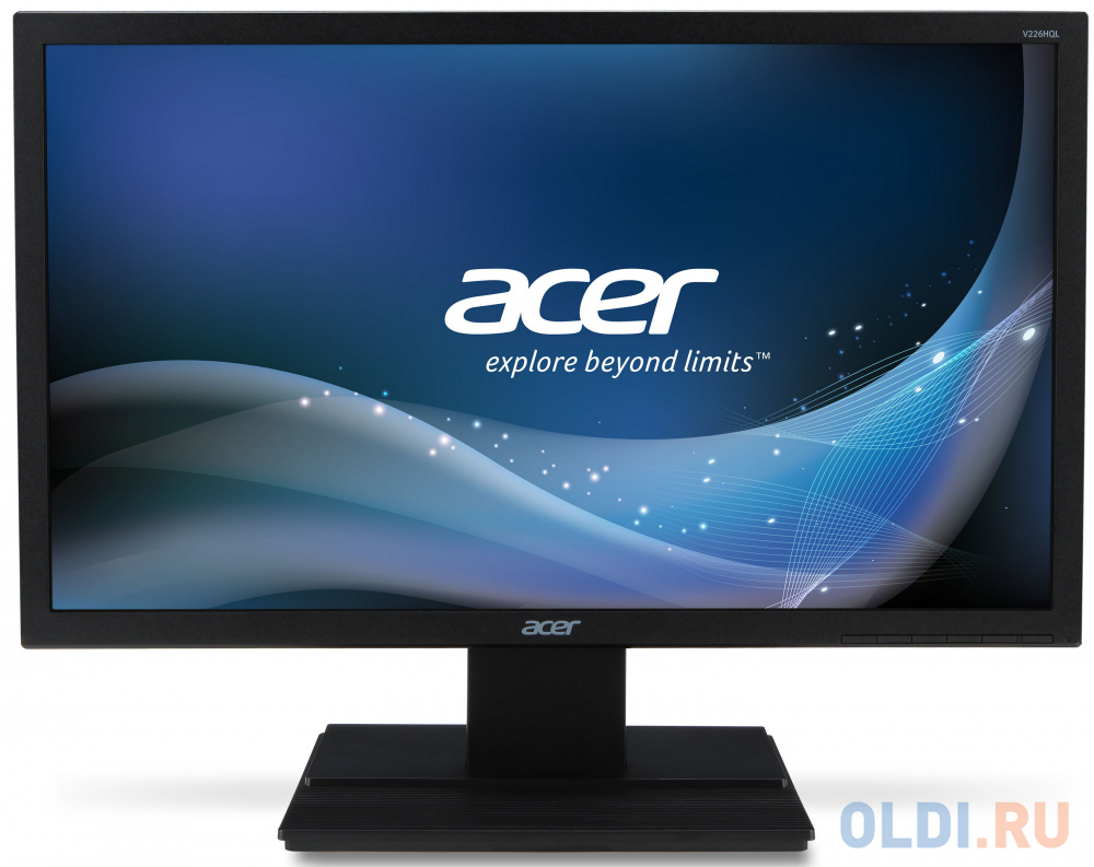 Монитор 21.5" Acer V226HQLbmd черный TN 1920x1080 250 cd/m^2 5 ms DVI VGA Аудио UM.WV6EE.018 - фото 1