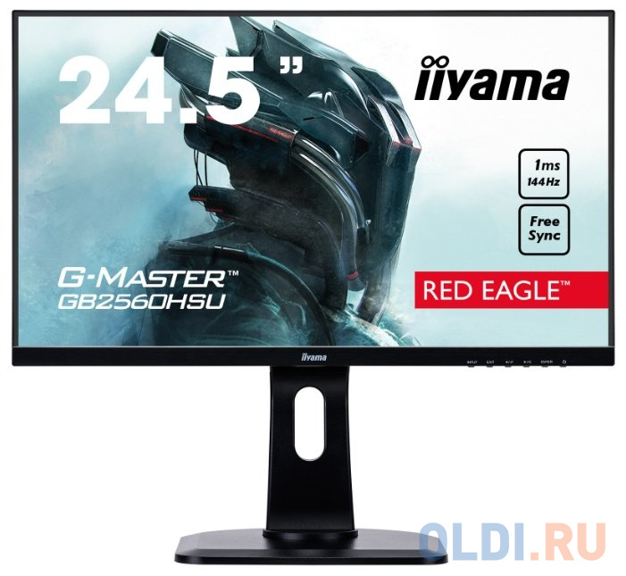 

Монитор 25" iiYama GB2560HSU-B1 черный TN 1920x1080 400 cd/m^2 1 ms HDMI DisplayPort Аудио USB