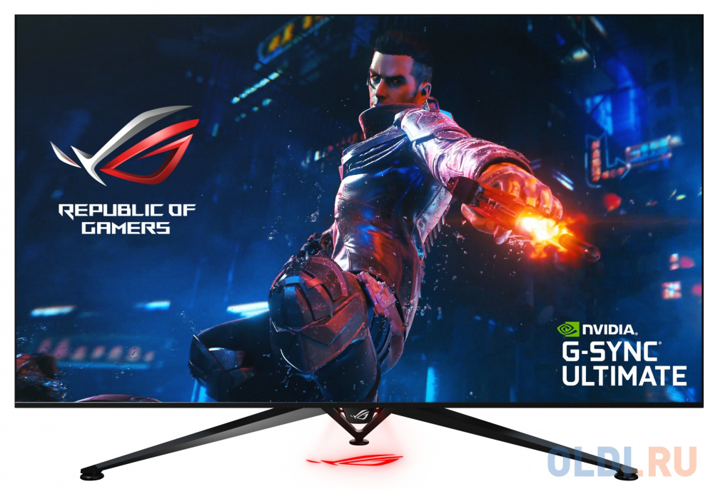 

Монитор 65" ASUS ROG Swift Gaming PG65UQ черный VA 3840x2160 1000 cd/m^2 4 ms (G-t-G) HDMI DisplayPort USB Аудио 90LM0460-B01370