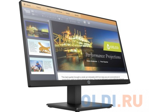 

Монитор 22" HP ProDisplay P224 черный VA 1920x1080 250 cd/m^2 5 ms HDMI VGA DisplayPort 5QG34AA