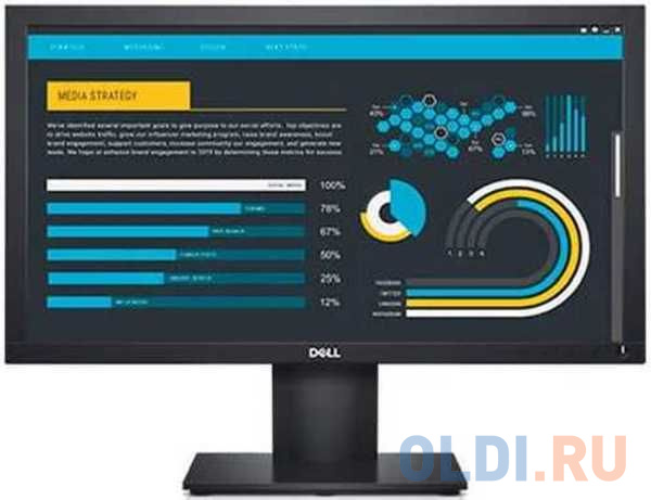 

Монитор 22" DELL E2220H черный TN 1920x1080 250 cd/m^2 5 ms VGA DisplayPort 2220-0681