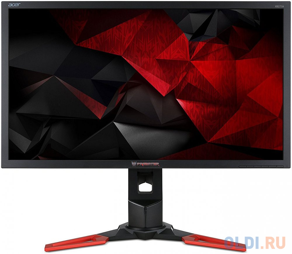 

Монитор 27" Acer Predator XB271HAbmiprzx черный TN 1920x1080 400 cd/m^2 1 ms HDMI DisplayPort USB UM.HX1EE.A09