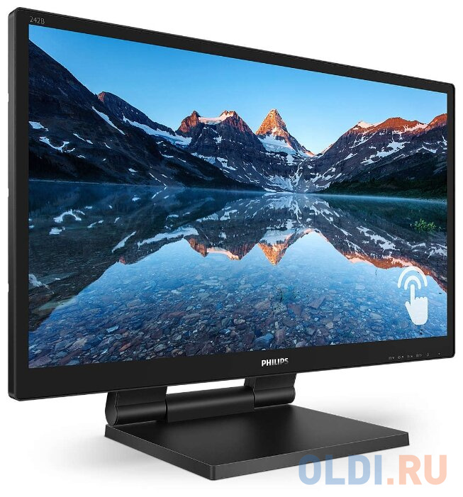 МОНИТОР 23.8" PHILIPS 242B9T/00 Black (IPS, Multi-touch, 1920x1080, 5 ms, 178°/178°, 250 cd/m, 50M:1, +DVI, +HDMI 1.4, + фото