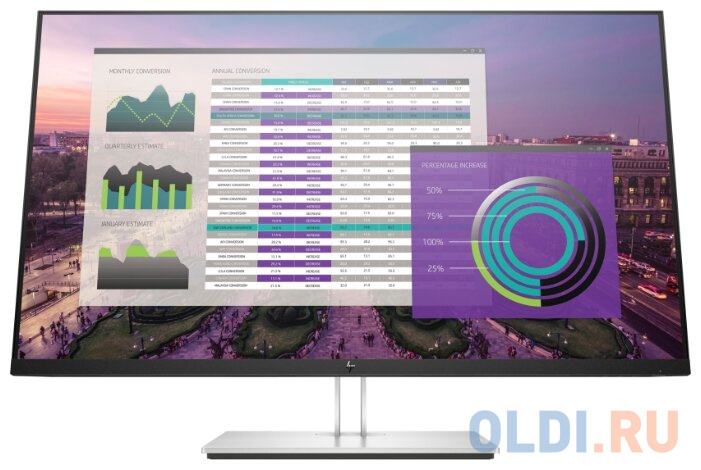 

Монитор 32" HP EliteDisplay E324q черный VA 2560x1440 350 cd/m^2 7 ms HDMI DisplayPort USB USB Type-C 5DP31AA