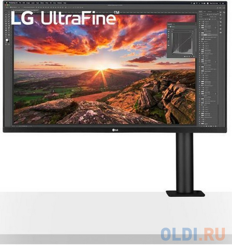 

Монитор 32" LG 32UN880-B черный IPS 3840x2160 350 cd/m^2 5 ms (G-t-G) HDMI DisplayPort USB USB Type-C Аудио