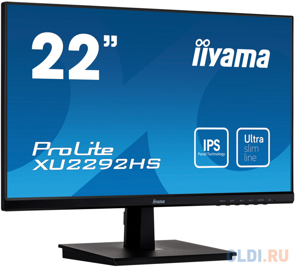 

Монитор Iiyama 21.5" ProLite XU2292HS-B1 черный IPS LED 4ms 16:9 HDMI M/M матовая 1000:1 250cd 178гр/178гр 1920x1080 D-Sub DisplayPort FHD 3.2кг