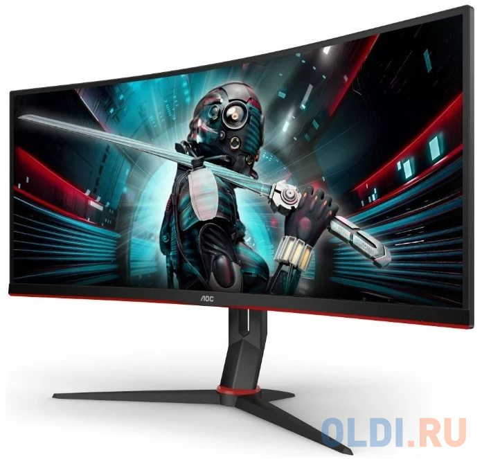 Монитор 34" AOC CU34G2/BK черный VA 3440x1440 300 cd/m^2 1 ms HDMI DisplayPort Аудио USB фото