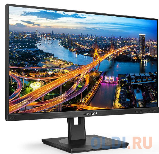 МОНИТОР 23.8" PHILIPS 243B1/00 Black с поворотом экрана (IPS, 1920x1080, 75Hz, 4 ms, 178°/178°, 250 cd/m, 50M:1, +HDMI 1 фото