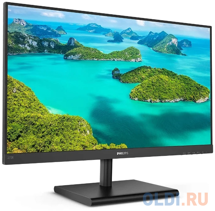 Монитор 27" Philips 275E1S/00(01) черный IPS 2560x1440 250 cd/m^2 4 ms HDMI DisplayPort VGA Аудио фото