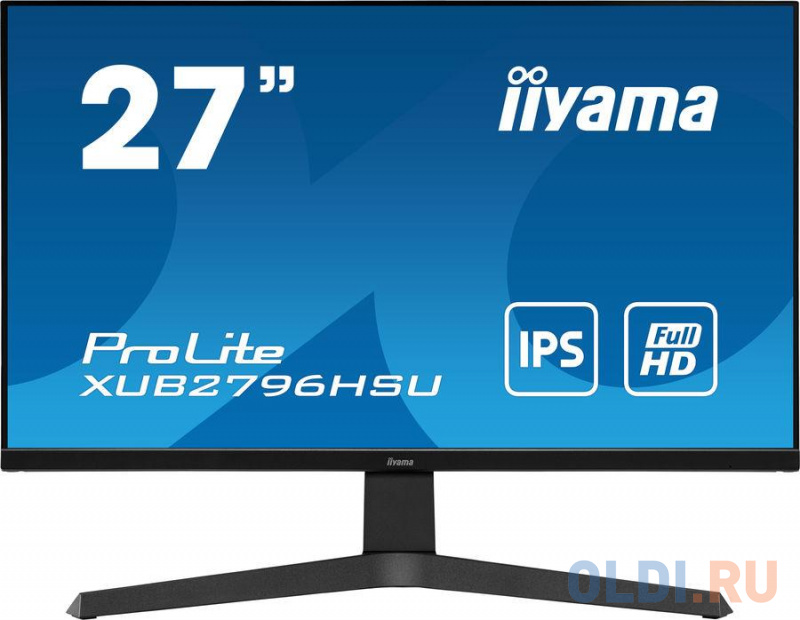 

Монитор 27" iiYama XUB2796QSU-B1 черный IPS 2560x1440 250 cd/m^2 1 ms USB HDMI DisplayPort