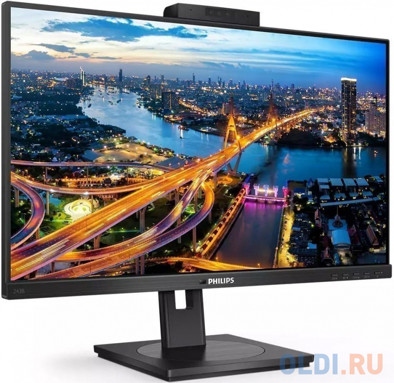 Монитор 23.8" Philips 243B1JH/00 черный IPS 1920x1080 250 cd/m^2 4 ms HDMI DisplayPort LAN Аудио USB USB Type-C фото