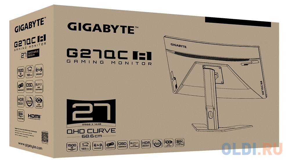 Монитор 27" GigaByte G27QC A фото