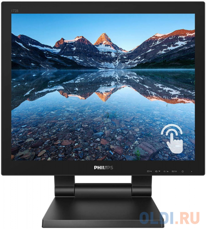 

МОНИТОР 17" PHILIPS 172B9T/00 Black (Multi-Touch, 1280x1024, 1 ms, 170°/160°, 250 cd/m, 50M:1, +DVI, +HDMI 1.4, +Display