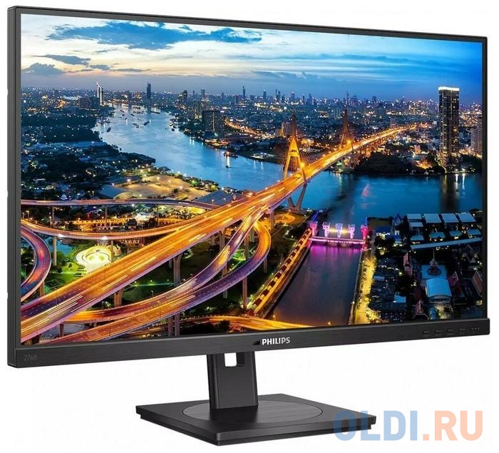 МОНИТОР 27" PHILIPS 276B1JH/00 Black с поворотом экрана (IPS, 2560x1440, 75Hz, 4 ms, 178°/178°, 300 cd/m, 50M:1, +2xHDMI фото