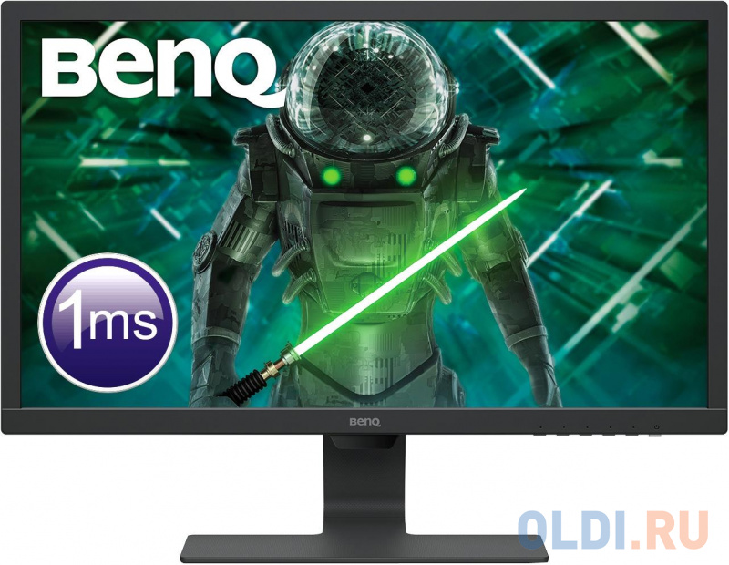 

Монитор 24" BENQ GL2480E черный TN 1920x1080 250 cd/m^2 1 ms HDMI DVI VGA 9H.LHXLB.VFE