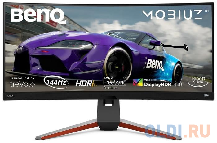 

Монитор 34" BENQ EX3415R cерый IPS 3440x1440 400 cd/m^2 1 ms HDMI DisplayPort USB Аудио 9H.LK2LJ.TBE