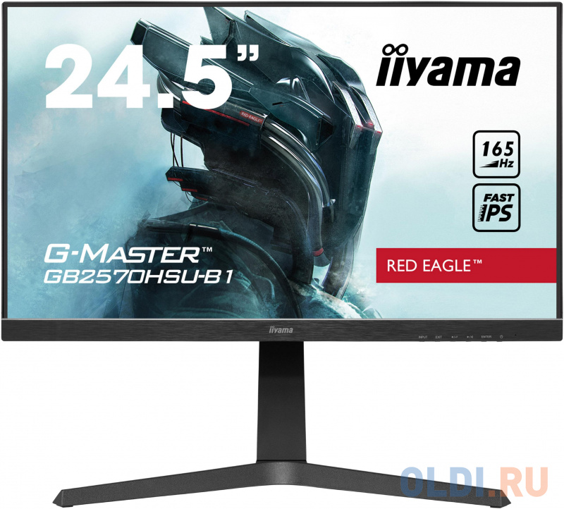 

Монитор 25" iiYama GB2570HSU-B1 черный IPS 1920x1080 400 cd/m^2 4 ms HDMI USB DisplayPort