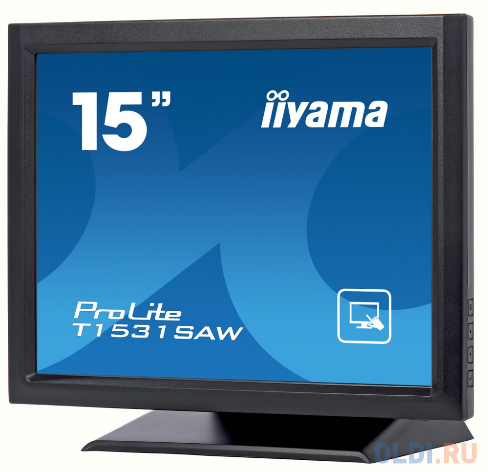 

Монитор 15" iiYama ProLite T1531SAW-5 черный TN 1024x768 370 cd/m^2 8 ms Аудио USB HDMI DisplayPort VGA