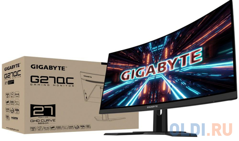 Монитор 27" GigaByte G27QC A-EK черный VA 2560x1440 250 cd/m^2 1 ms HDMI DisplayPort Аудио USB фото