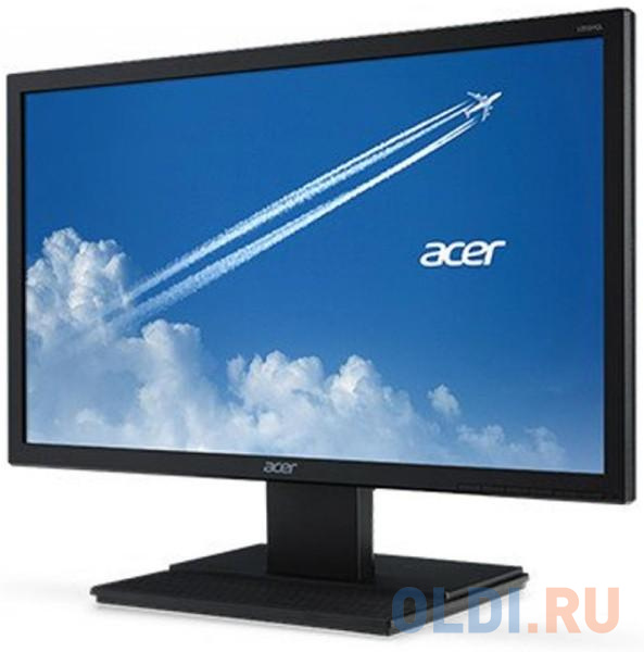 Монитор 20" Acer V206HQLBb черный TN 1366x768 200 cd/m^2 5 ms VGA UM.IV6EE.B01, размер 19.5