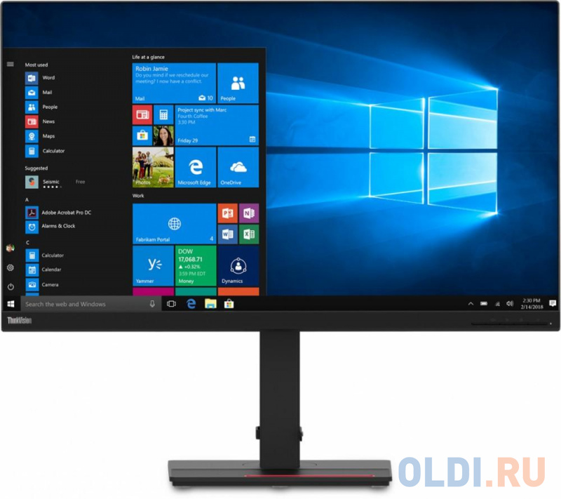 

31,5" Lenovo ThinkVision T32h-20 Black (IPS, 2560x1440, HDMI+DP, 4 ms, 178°/178°, 350 cd/m, 1000:1) 61F1GAT2EU (079574), Черный