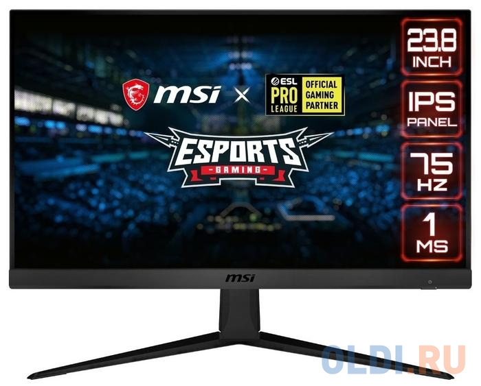 

MSI 23.8" Optix G241V E2 черный {1920x1080 (матовый))/flat/IPS Level/1x DP/1x HDMI/75Hz/1ms} [9S6-3BA71T-022]