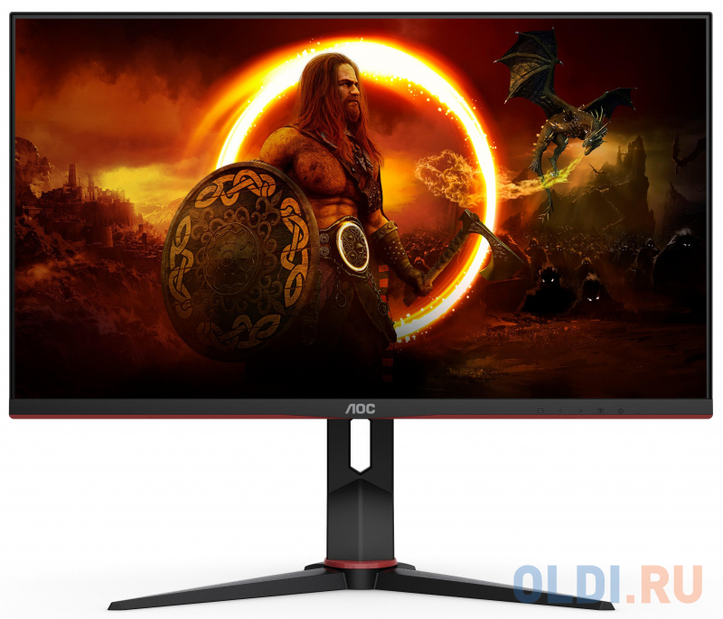 

Монитор 28" AOC U28G2XU черный красный IPS 3840x2160 370 cd/m^2 1 ms HDMI DisplayPort Аудио USB