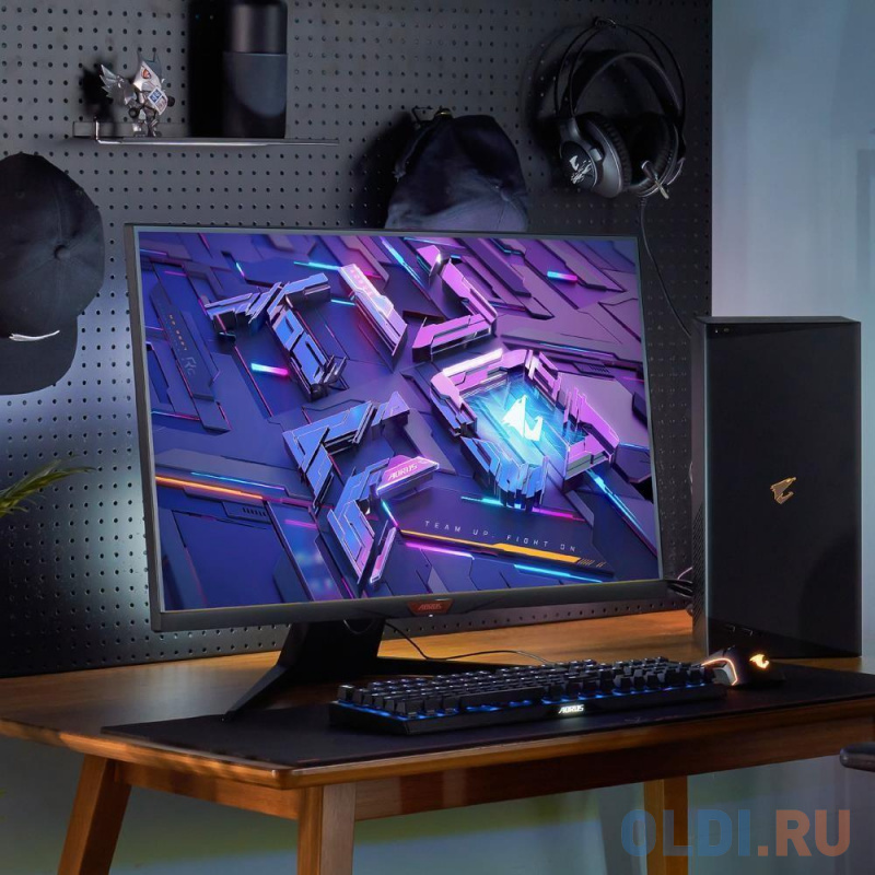 Монитор 32" GigaByte Aorus FI32U-EK черный IPS 3840x2160 350 cd/m^2 1 ms HDMI DisplayPort Аудио USB USB Type-C фото