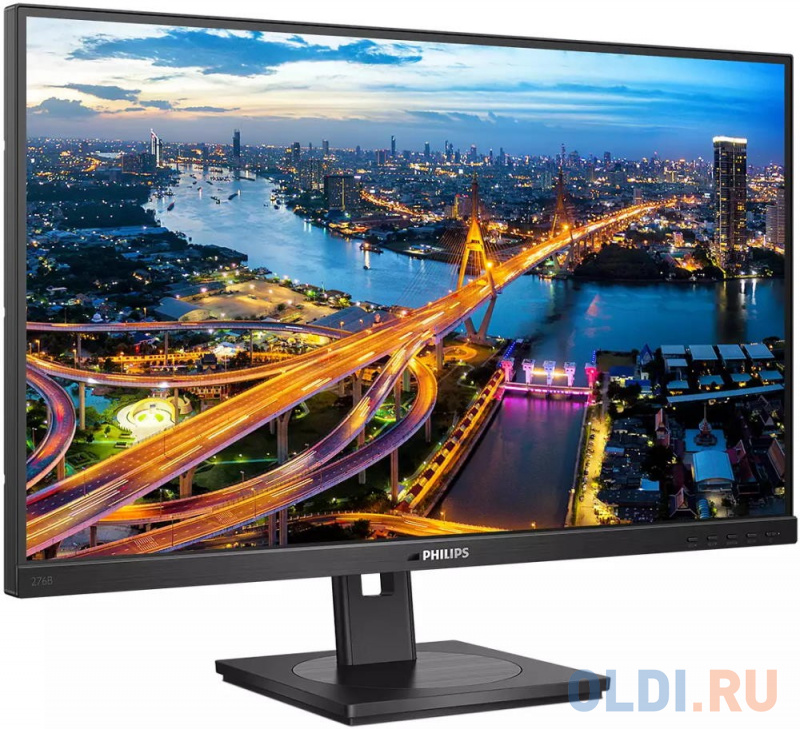 МОНИТОР 27" PHILIPS 276B1/00 Black с поворотом экрана (IPS, 2560x1440, 75Hz, 4 ms, 178°/178°, 300 cd/m, 50M:1, +2xHDMI 1 фото