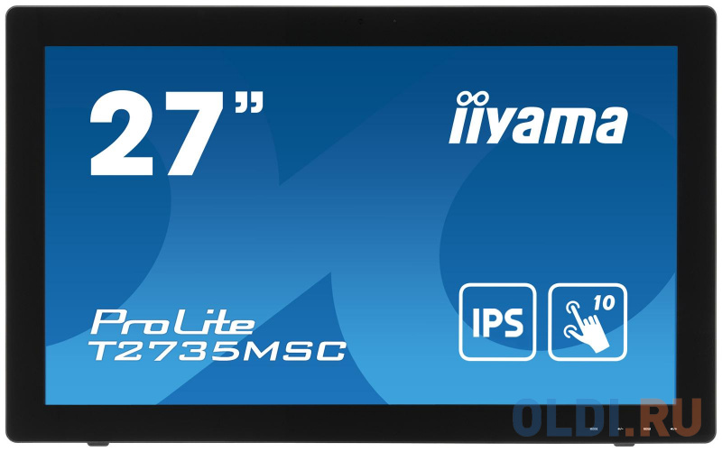 

Монитор 27" iiYama ProLite T2735MSC-B3 черный IPS 1920x1080 255 cd/m^2 5 ms VGA HDMI DisplayPort Аудио USB