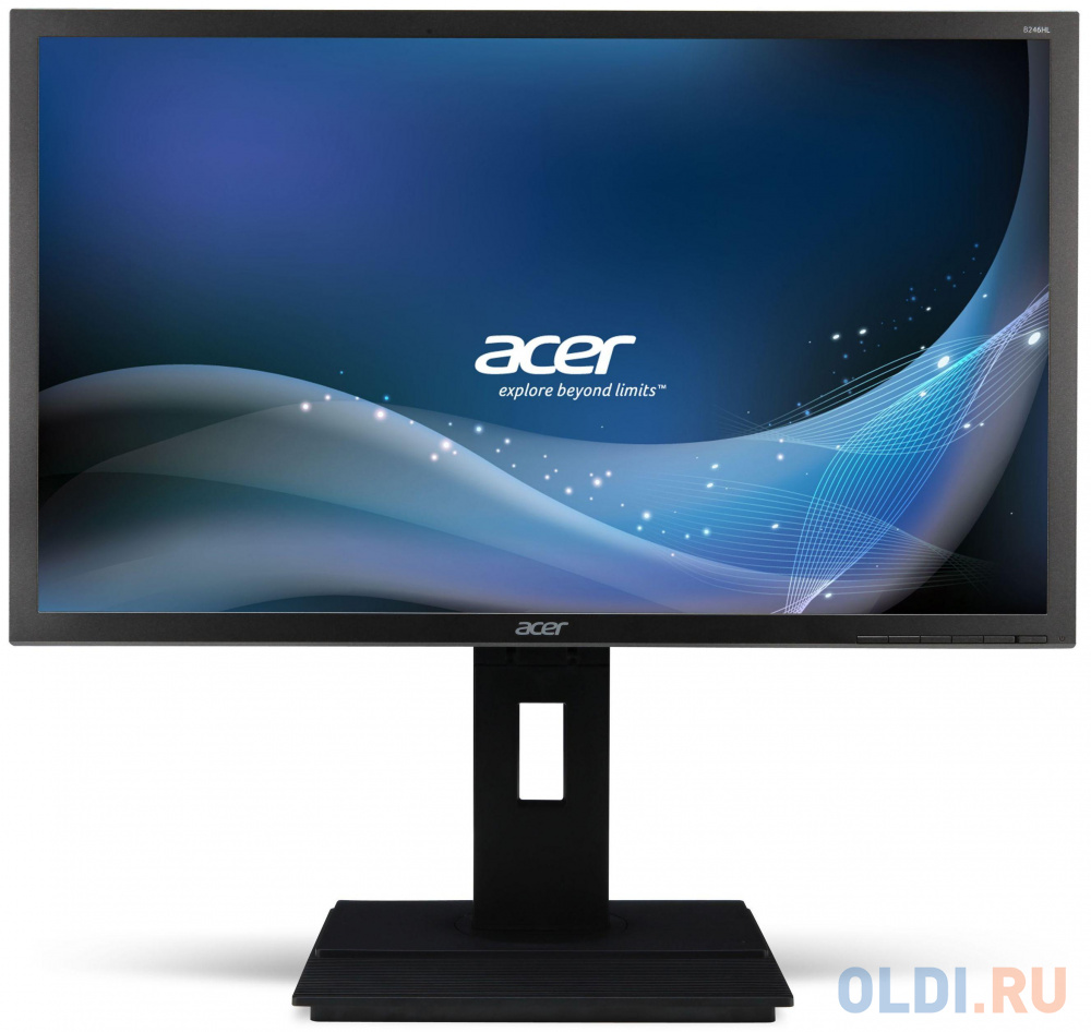 Монитор 23.8" Acer B246HYLAymidr черный IPS 1920x1080 250 cd/m^2 6 ms DVI HDMI VGA Аудио UM.QB6EE.A01 - фото 1