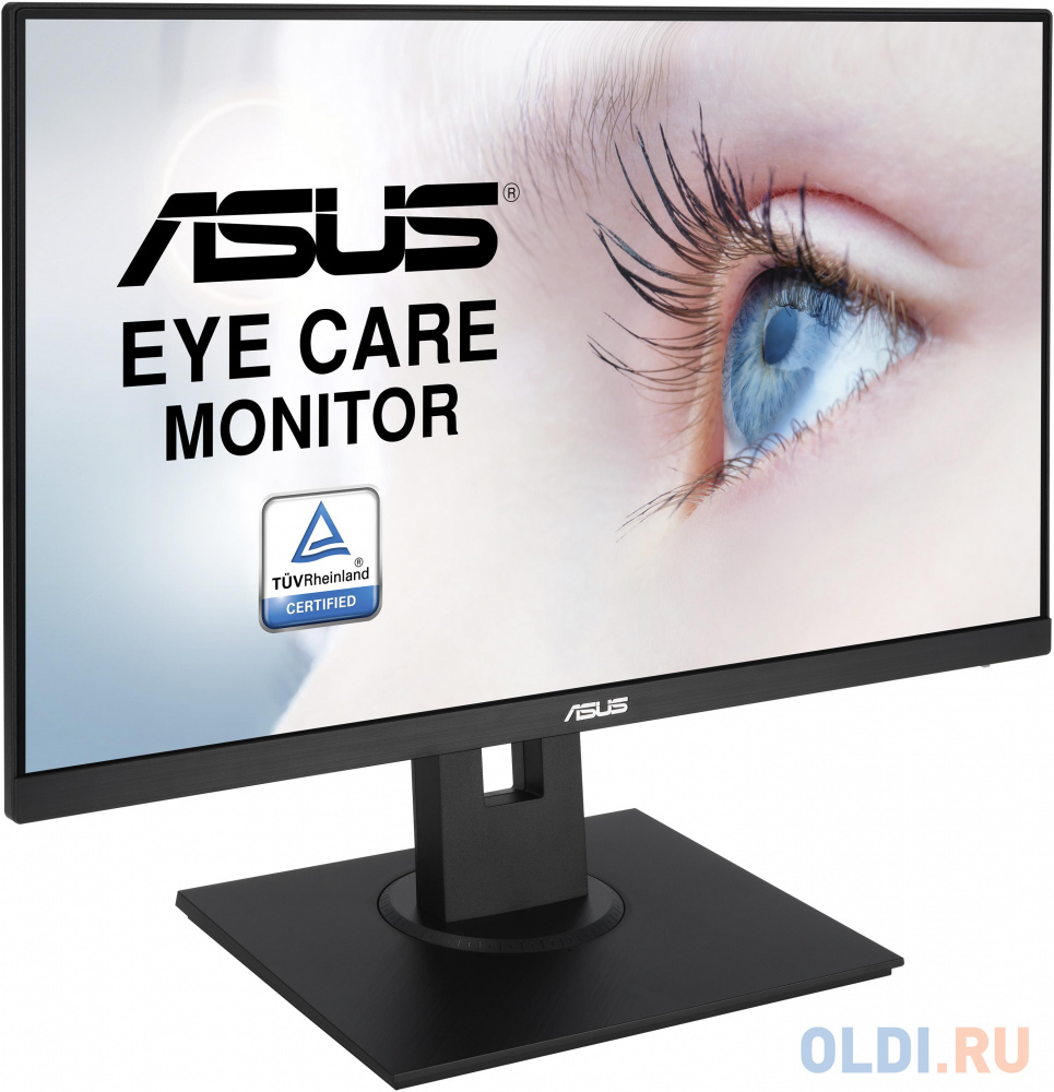 ASUS VA24EHE 23.8" Wide LED IPS monitor, 16:9, FHD 1920x1080, 5ms(GTG), 250 cd/m2, 100M :1 (3000:1), 178°(H), 178°(V), D-Sub, DVI-D, HDMI, 75 Hz, VESA 100x100 mm, Kensington lock, Flicker free, black, HDMI cable 90LM0569-B01170 - фото 2