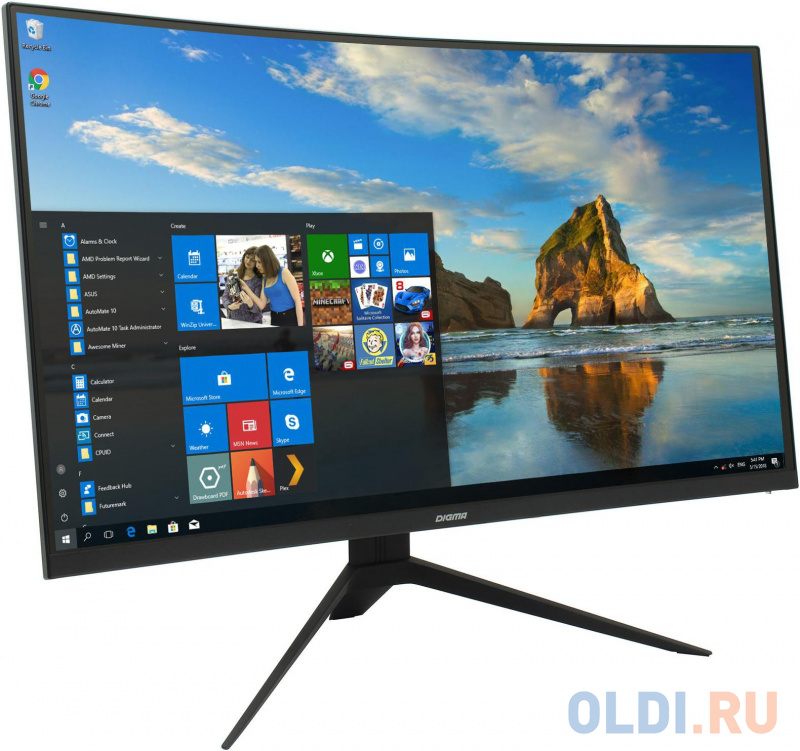 

Монитор 27" Digma DM-MONC2711 черный VA 1920x1080 250 cd/m^2 4 ms VGA HDMI