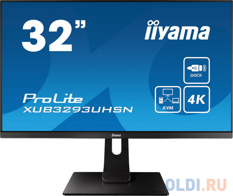 

Монитор 32" iiYama ProLite XUB3293UHSN-B1, Черный