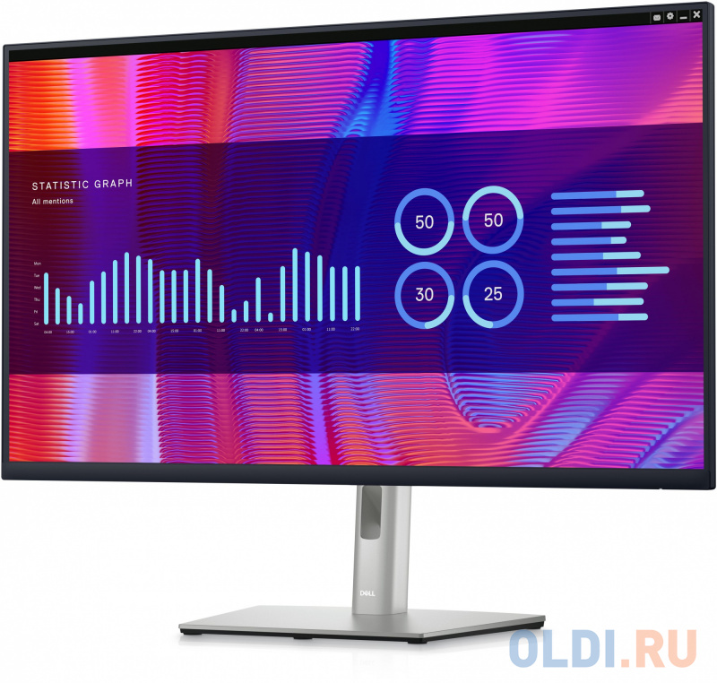 Монитор Dell 32" P3223DE черный IPS LED 5ms 16:9 HDMI матовая HAS Pivot 1000:1 350cd 178гр/178гр 2560x1440 DisplayPort USB 11.7кг 210-BDGB - фото 3