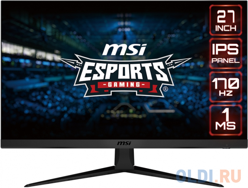 Монитор/ MSI G2712 27'' 1920x1080, IPS, 178/178, 1 MPRTмс, 250nit, DP/2HDMI, noUSB, T, 1y