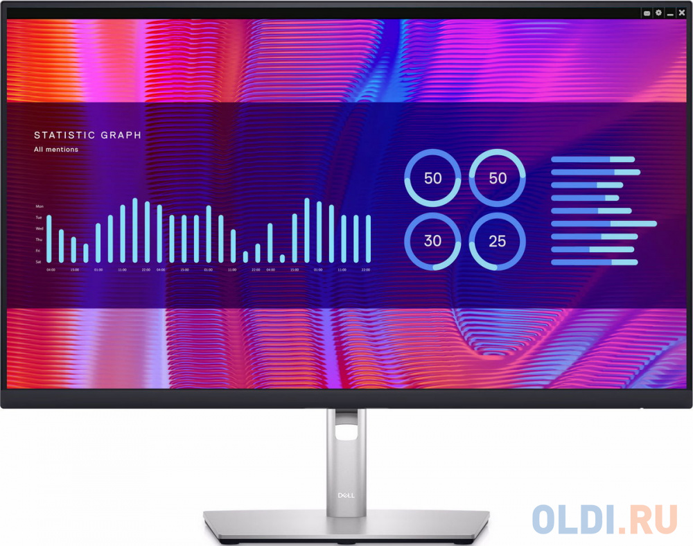 Монитор Dell 27" P2723DE черный IPS LED 5ms 16:9 HDMI матовая HAS Piv 1000:1 350cd 178гр/178гр 2560x1440 DP USB 7.34кг 210-BDEH - фото 1