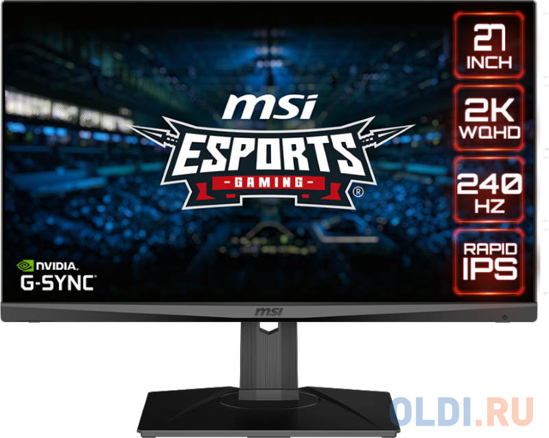 

Монитор 27" MSI Optix MAG274QRX, Черный
