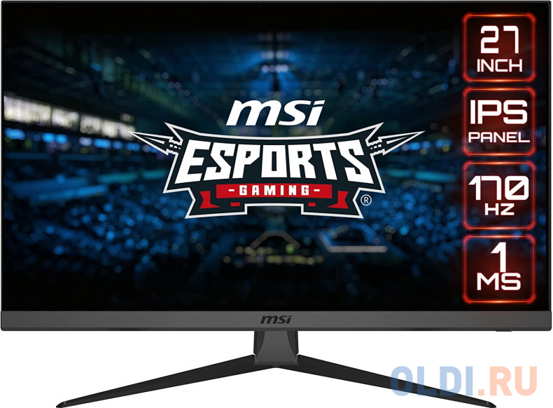 MSI G2722 27" 16:9 FHD(1920x1080)IPS Flat,1ms(MPRT),1100:1,100M:1,250nit,178/178,2xHDMI 1.4,1xDP 1.2,Tilt,VESA,170Hz,1y w-ty 9S6-3CB51T-058 - фото 1