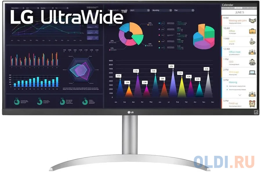 

Монитор 34" LG UltraWide 34WL850-W, Черный