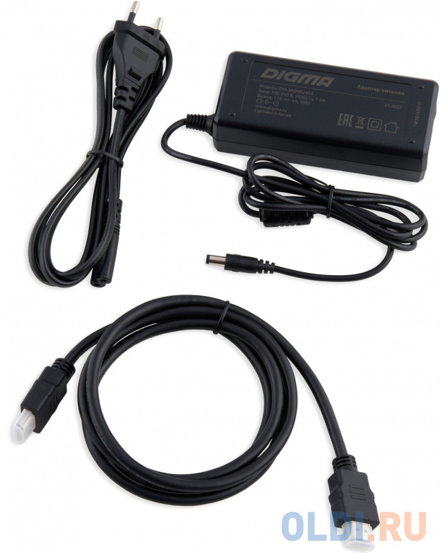 Монитор Digma 23.8" DM-MONB2404 темно-серый IPS LED 5ms 16:9 HDMI M/M матовая 250cd 178гр/178гр 1920x1080 VGA DP FHD 2.7кг фото