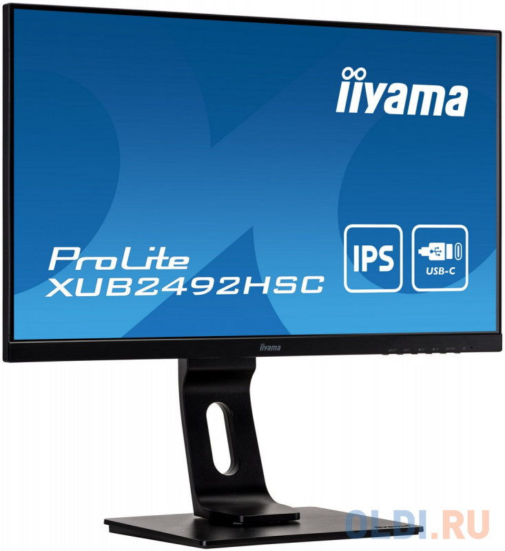 Монитор Iiyama 23.8" ProLite XUB2492HSC-B1 черный IPS LED 16:9 HDMI M/M матовая HAS Piv 250cd 178гр/178гр 1920x1080 75Hz DP FHD USB 5.4кг фото