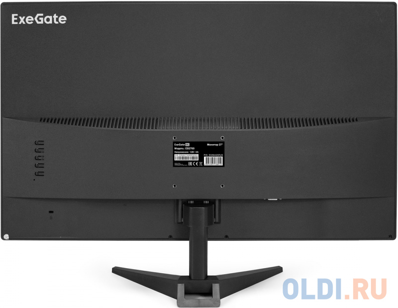 Монитор 27" ExeGate EB2700 (TN LED Grade A+, FHD, 1920x1080@60Гц, 16:9, 250cd/m2, 1000:1, 178°/178°, 5ms, D-Sub, HDMI, кабель HDMI 1.5м, VESA, ре EX294425RUS - фото 4