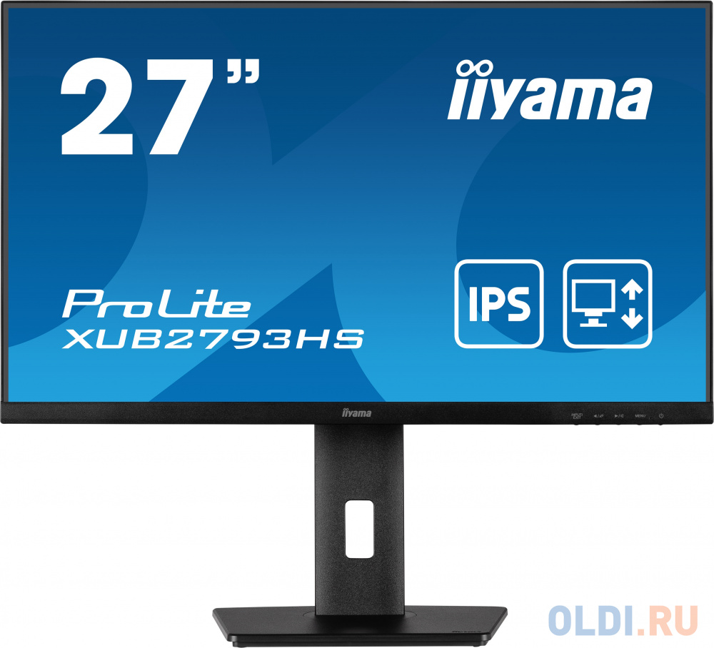 Монитор Iiyama 27" ProLite XUB2793HS-B5 черный IPS LED 16:9 HDMI M/M матовая HAS Piv 300cd 178гр/178гр 1920x1080 75Hz FreeSync DP FHD 6.7кг