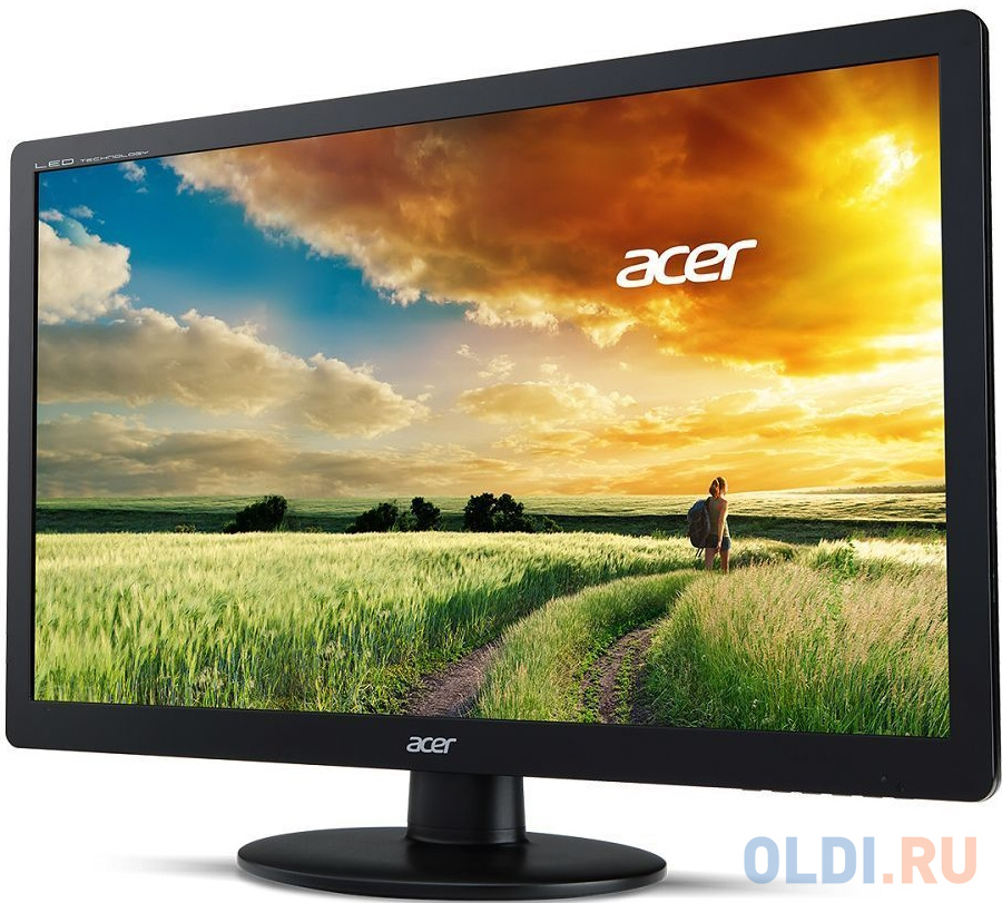 Монитор Acer 18.5" EB192QBbi черный TN+film LED 5ms 16:9 HDMI матовая 200cd 1366x768 VGA HD 2.1кг UM.XE2EE.B01 - фото 1